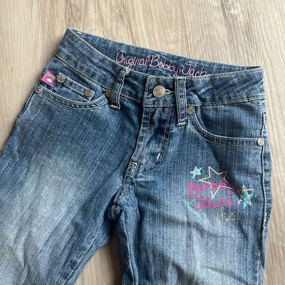 Y2K Original Bobby Jack Jeans, Painted Size 4T, Flare, Bootcut - Picture 5 of 7